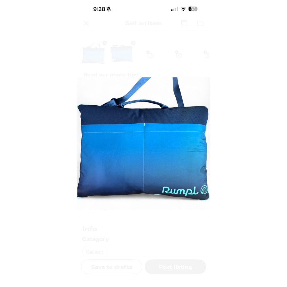 RUMPL Stash‎ Mat 52 x 75 Ocean Fade NWT MSRP $95